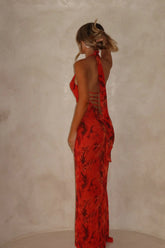 Azores Maxi Dress Scarlet Mirage